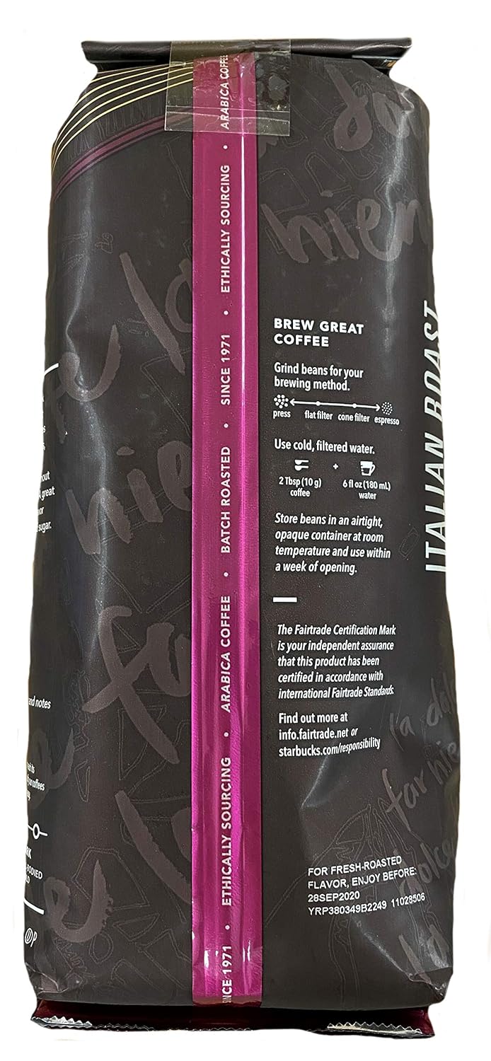 Italian Roast Coffee Whole Bean Dark Roast Q299