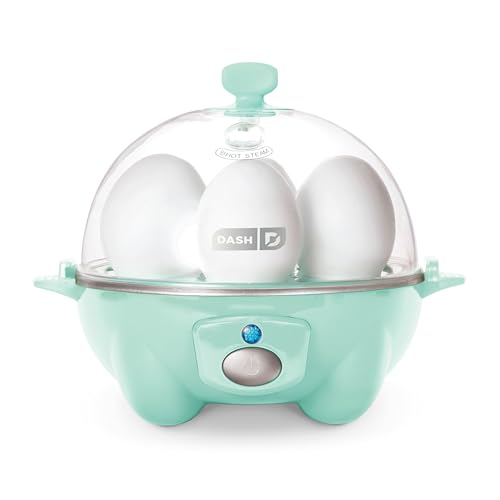 Rapid Egg Cooker for 6 Eggs, Hard Boiled, Poached, Scrambled, or Omelets, Auto Shut Off - Black O7665