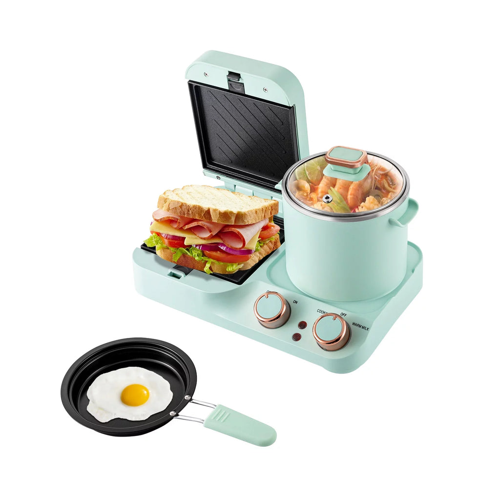 3 in 1 Breakfast Station with Frying Pan and Non-stick Plate N4833