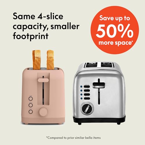 2 Slice Slim Toaster with 6 Shade Control, Reheat & Cancel, Removable Crumb Tray E366018