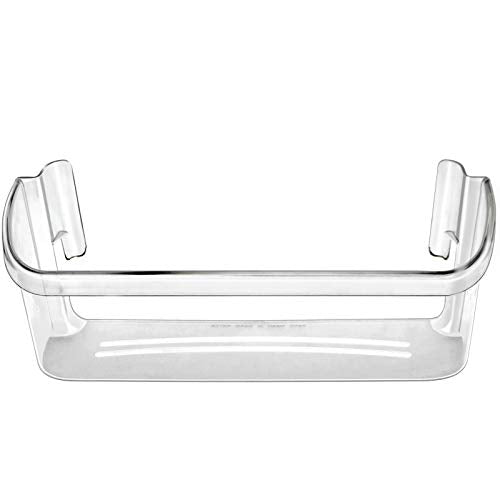 240323002 Refrigerator Door Bin Shelf Compatible with Frigidaire or Electrolux, Bottom 2 Shelves on Refrigerator Side, Clear, Double Unit, Replaces PS429725, AP2115742