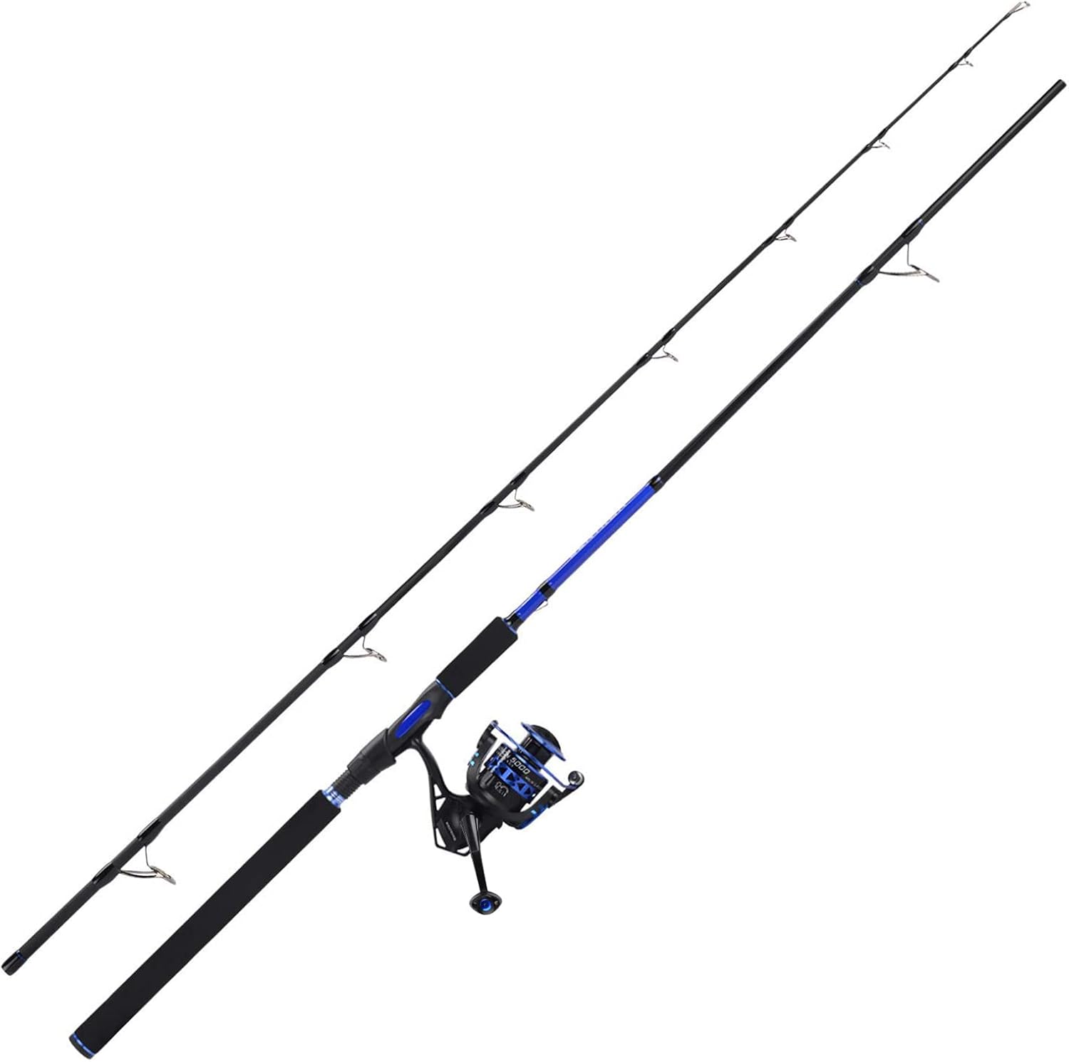 Fishing Rod and Reel Combo, Spinning & Baitcasting, Graphite 2-Piece L553935