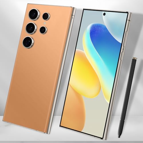 C24 Ultra 5G Smartphone 6+256GB Unlocked Phone,48+108MP Zoom Camera，6800mAh 6.8" HD Screen Unlocked Cell PhoneAndroid 13.0,Face ID/Fingerprint Lock/GPS Phone,Built-in Pen(Cyan)