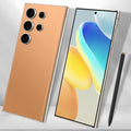 C24 Ultra 5G Smartphone 6+256GB Unlocked Phone,48+108MP Zoom Camera，6800mAh 6.8" HD Screen Unlocked Cell PhoneAndroid 13.0,Face ID/Fingerprint Lock/GPS Phone,Built-in Pen(Cyan)