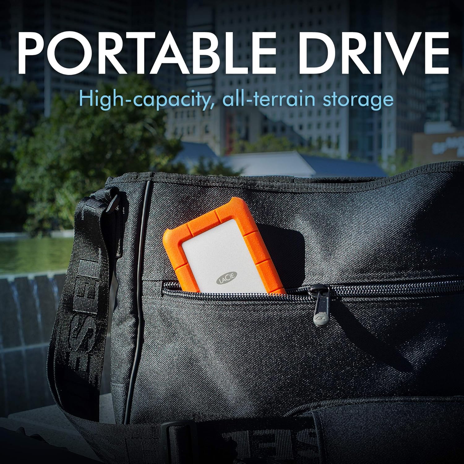 Portable External HDD 5TB, USB 3.0, Shock and Rain Resistant T395