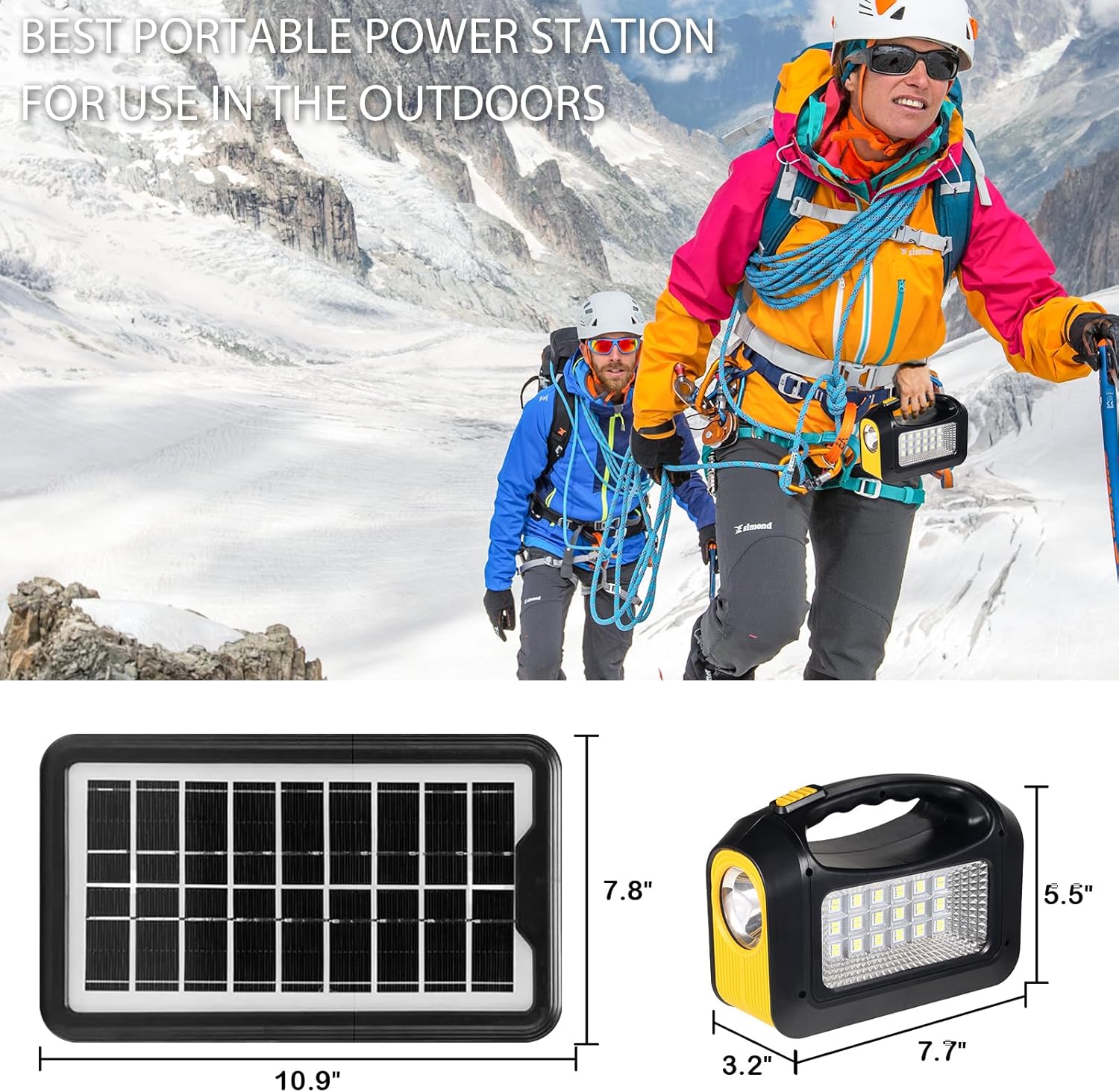 Solar Generator with Panels - Portable Power Station for Emergency Home Use O50192