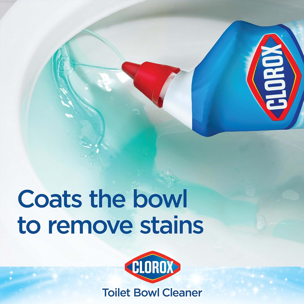 Toilet Bowl Cleaner, Clinging Bleach Gel, Ocean Mist, 24 oz, 2-Pack C6164