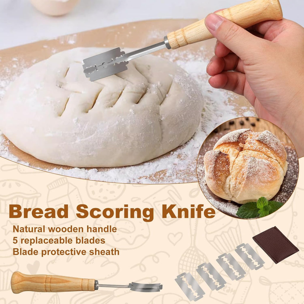 Bread Proofing Baskets Set of 2, 10 Inch Oval Cane Sourdough Rising Basket H586960