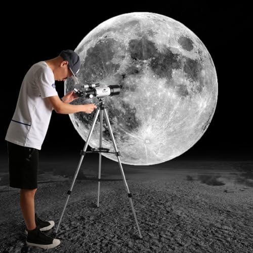70mm Aperture 400mm AZ Mount Refracting Telescope for Kids Beginners U42828