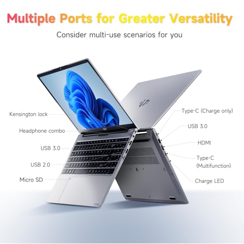 15.6" IPS FHD Laptop, Intel 6 Core i3, 8GB RAM 256GB SSD, Backlit Keyboard, Fingerprint, Win 11 N234426