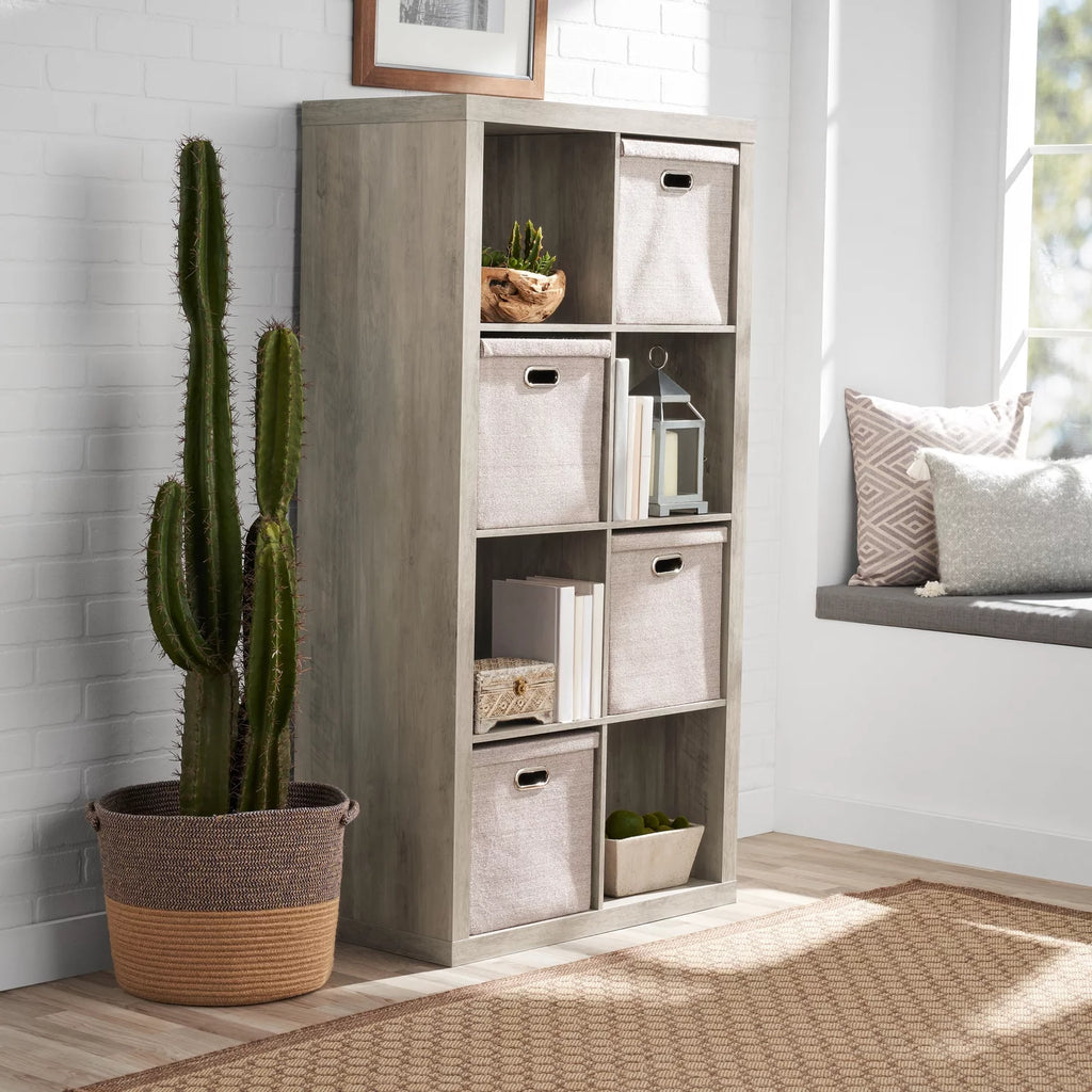 8-Cube Storage Organizer, Rustic Gray M73932