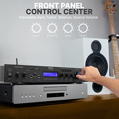 5-Channel Rack Mount Bluetooth Receiver & Home Theater Amp with Digital Display X71516