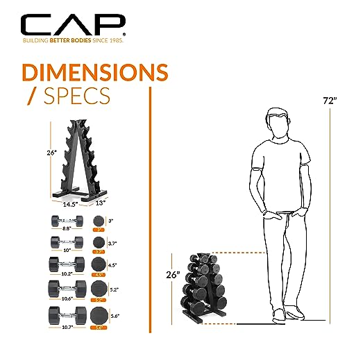 Dumbbell Set with Rack, 150lbs and 210lbs Options Z3424