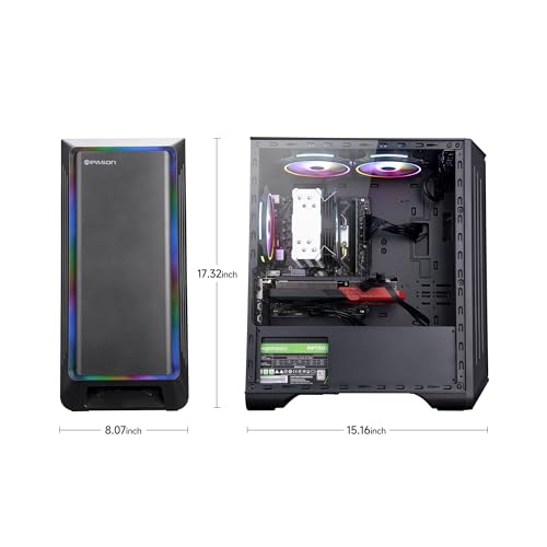 Gaming Desktop PC with AMD Ryzen 7, 1TB SSD, 16GB RAM D879