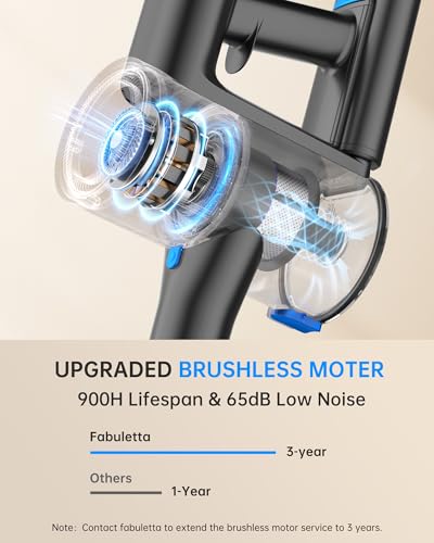 Cordless Vacuum Cleaner for Home, Lightweight Stick Vacuum with Detachable Battery F98570