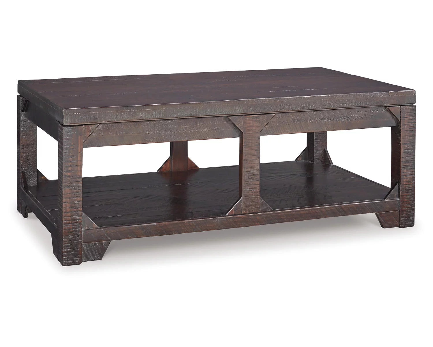 Rustic Brown Coffee Table with Lift Top L10850