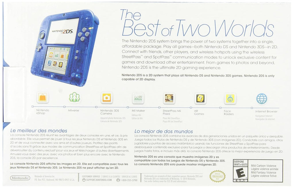 Crystal Blue 2DS Handheld Console E493046