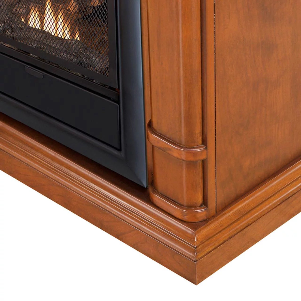 Ventless Fireplace System 10K BTU Thermostat Insert with Mantel H551