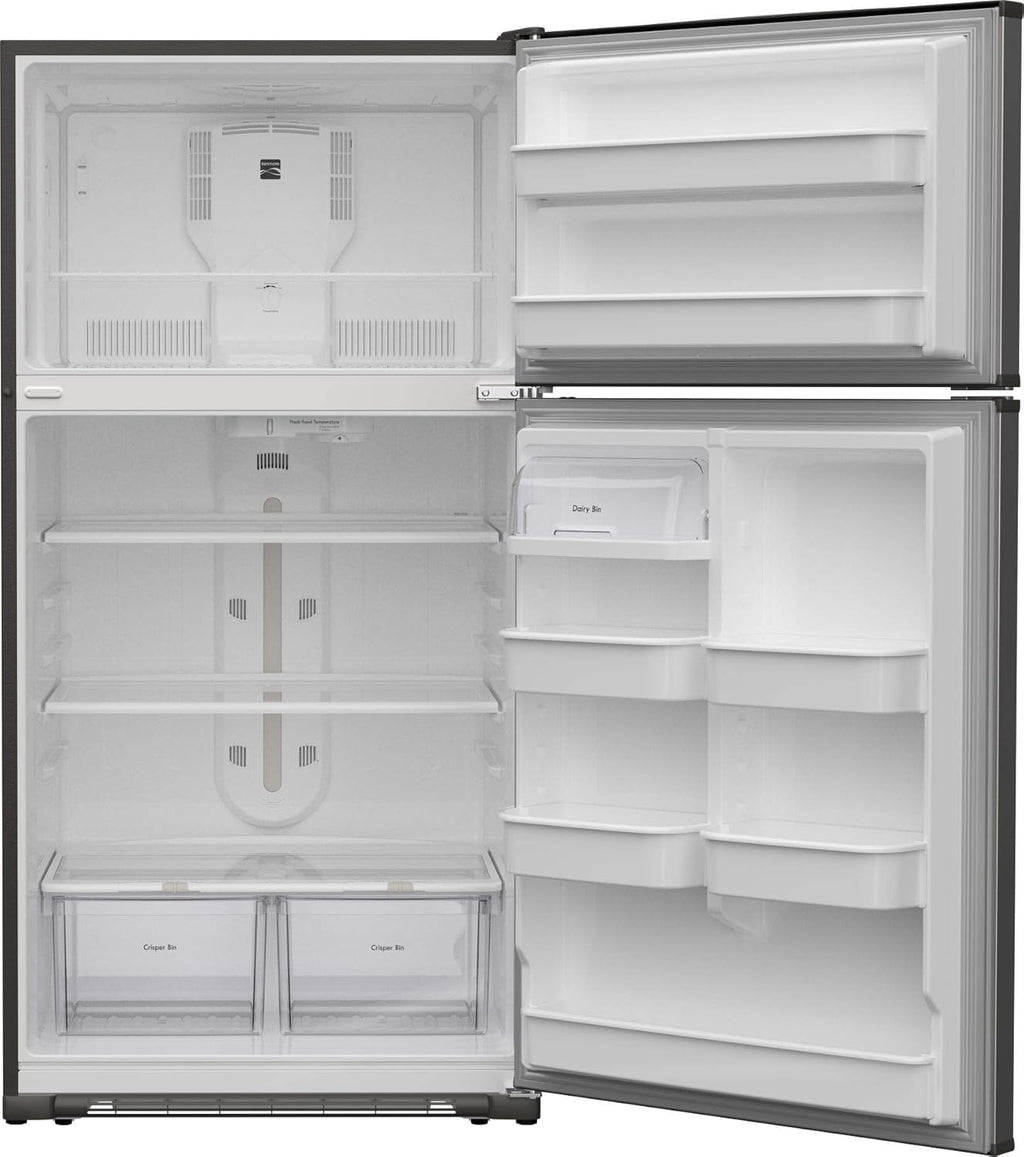33" Top-Freezer Refrigerator, 21 Cu. Ft., Stainless Steel Q82075