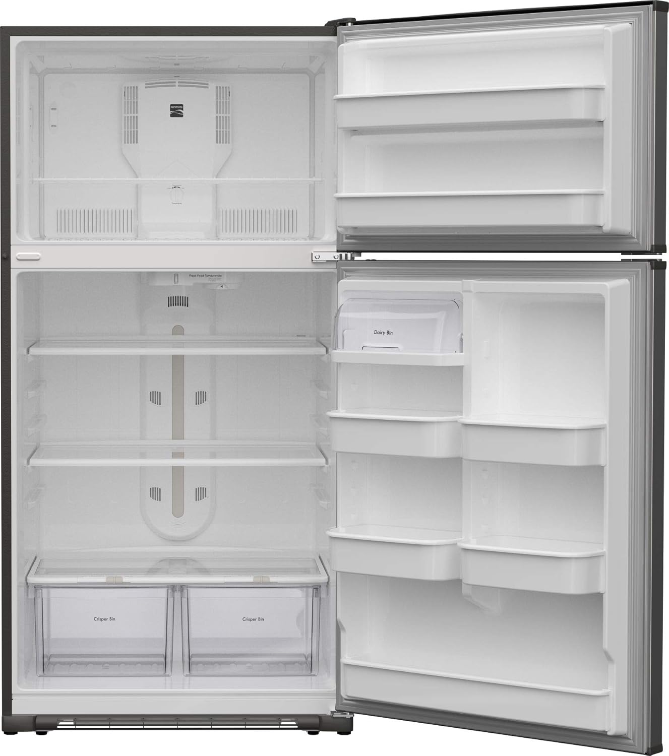 33" Top-Freezer Refrigerator, 21 Cu. Ft., Stainless Steel Q82075