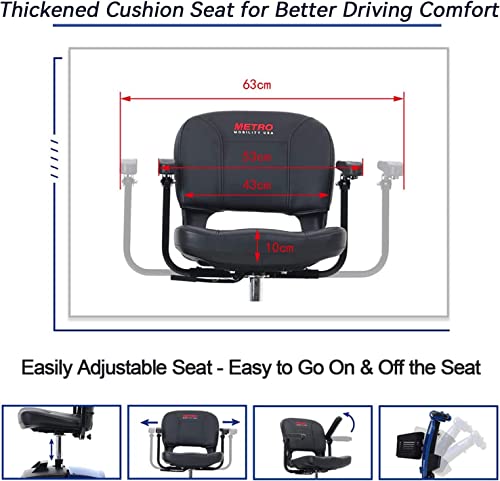 Folding Mobility Scooter for Seniors with Windshield and USB Charging S649040