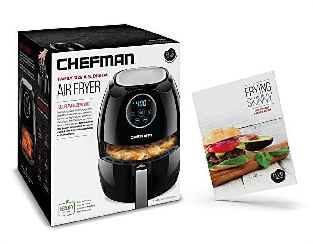 6.5 liter air fryer oven with flat basket and 60 min timer J79224