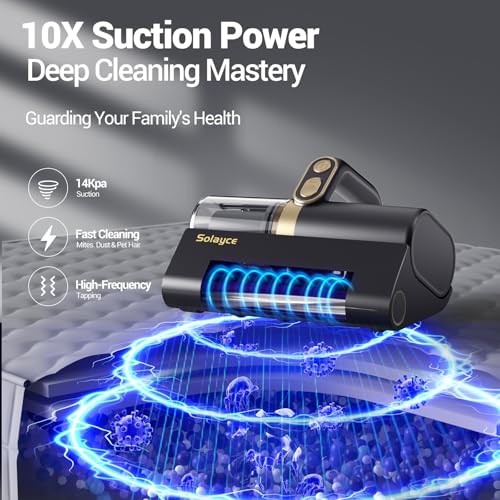Mattress Vacuum Cleaner with HEPA Filter, 16Kpa Suction L8864