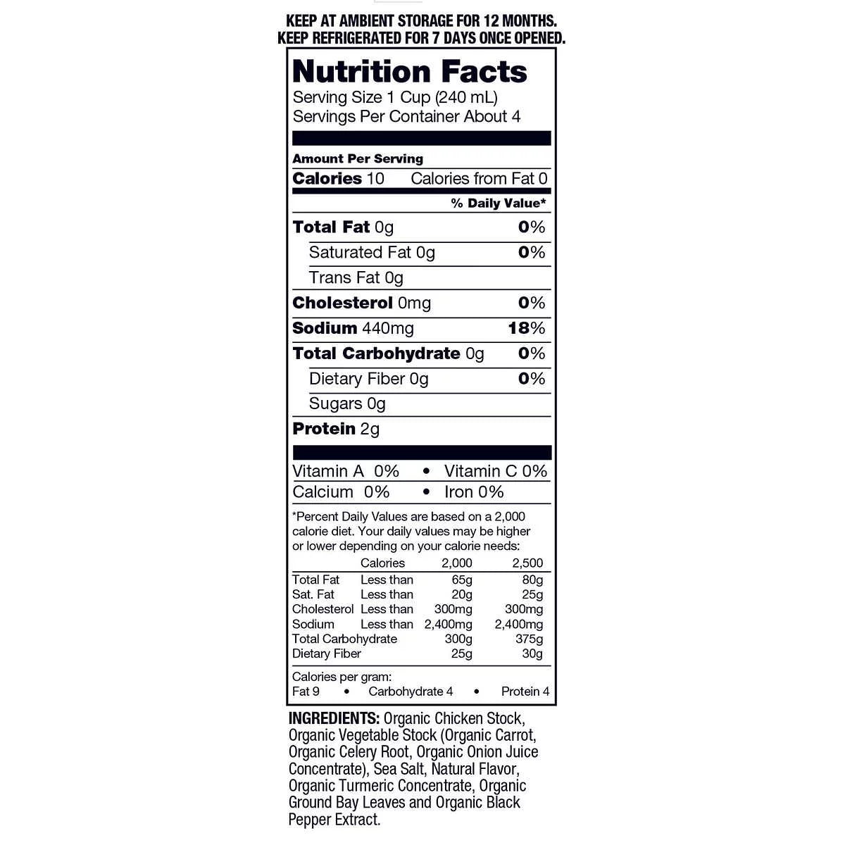 Organic Chicken Stock 32 fl oz (Pack of 6) W9100