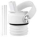 Straw Lid Compatible with Standard Mouth 24 oz 21 oz Hydro Flask, Lids with Straw Fits Hydroflask Water Bottles, Replacement Top, Straws Cap with Flexible Handle