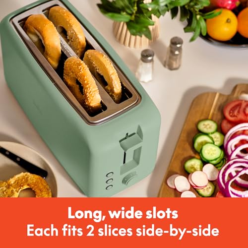 2 Slice Slim Toaster with 6 Shade Control, Reheat & Cancel, Removable Crumb Tray E366018