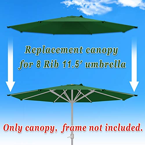 Patio Umbrella Canopy Cover for 11.5ft 8 Ribs L552
