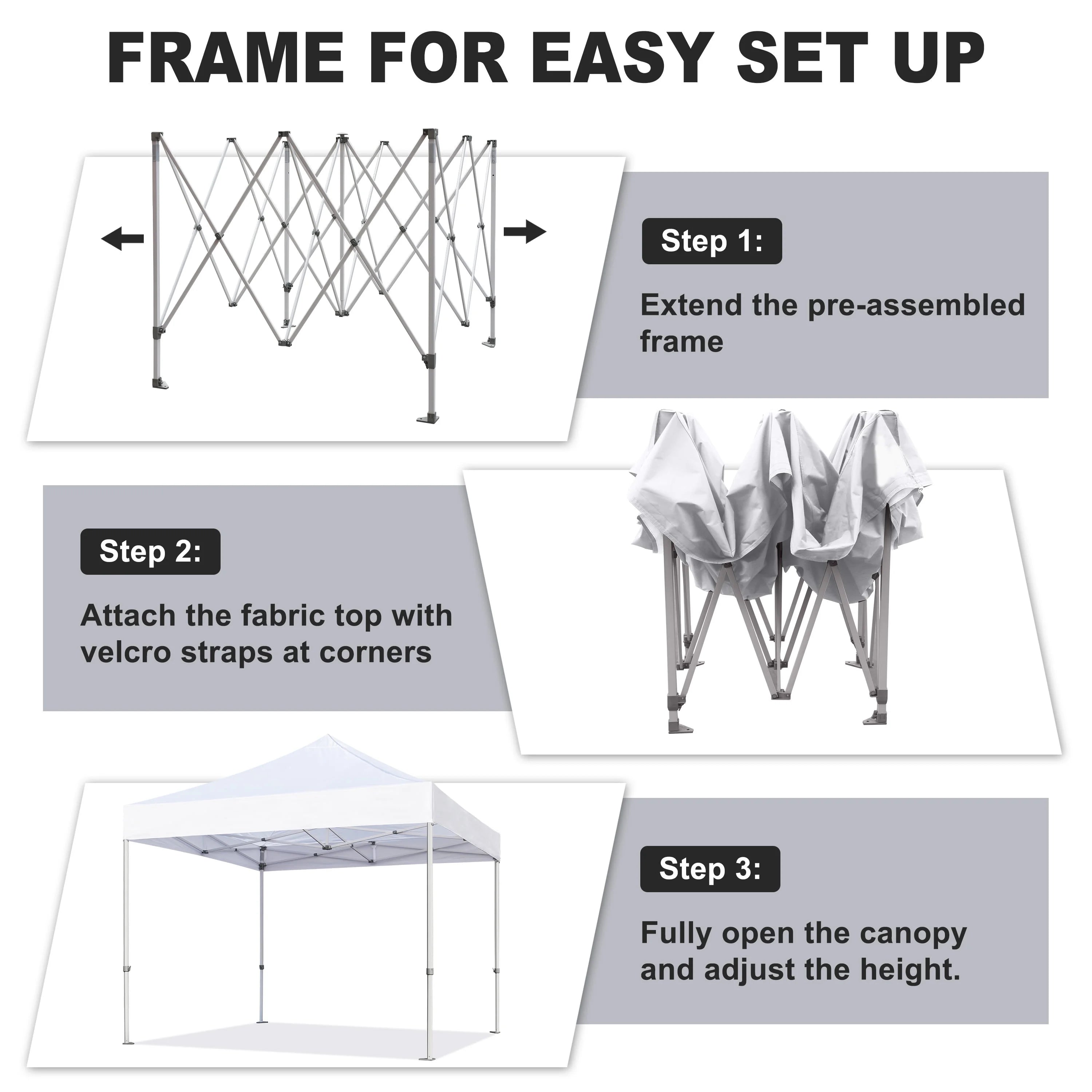 5x5 Pop Up Canopy Outdoor Heavy Duty Tent Q995