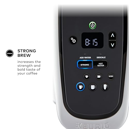Single Serve K-Cup Pod Coffee Maker with Strength and Temperature Control V671355