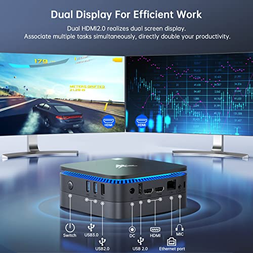 Mini PC 16GB DDR4 1TB SSD 4K UHD LAN WiFi U22433