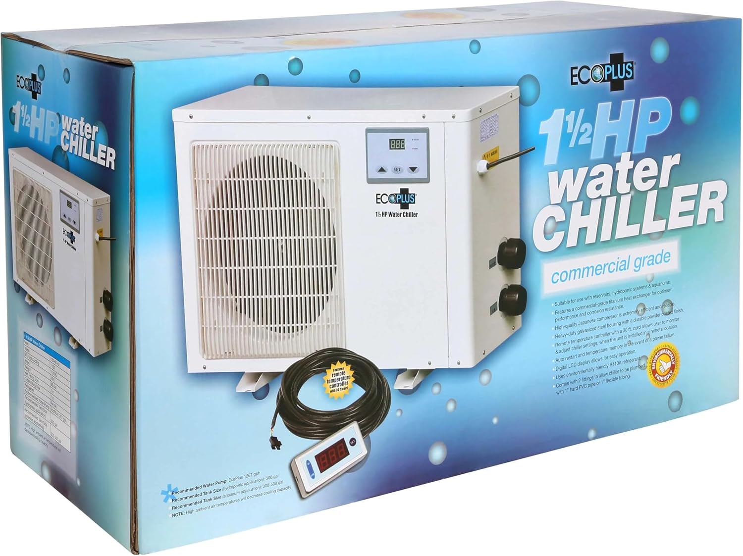 Water Chiller for Hydroponics and Aquariums, 1 ½ HP V623560
