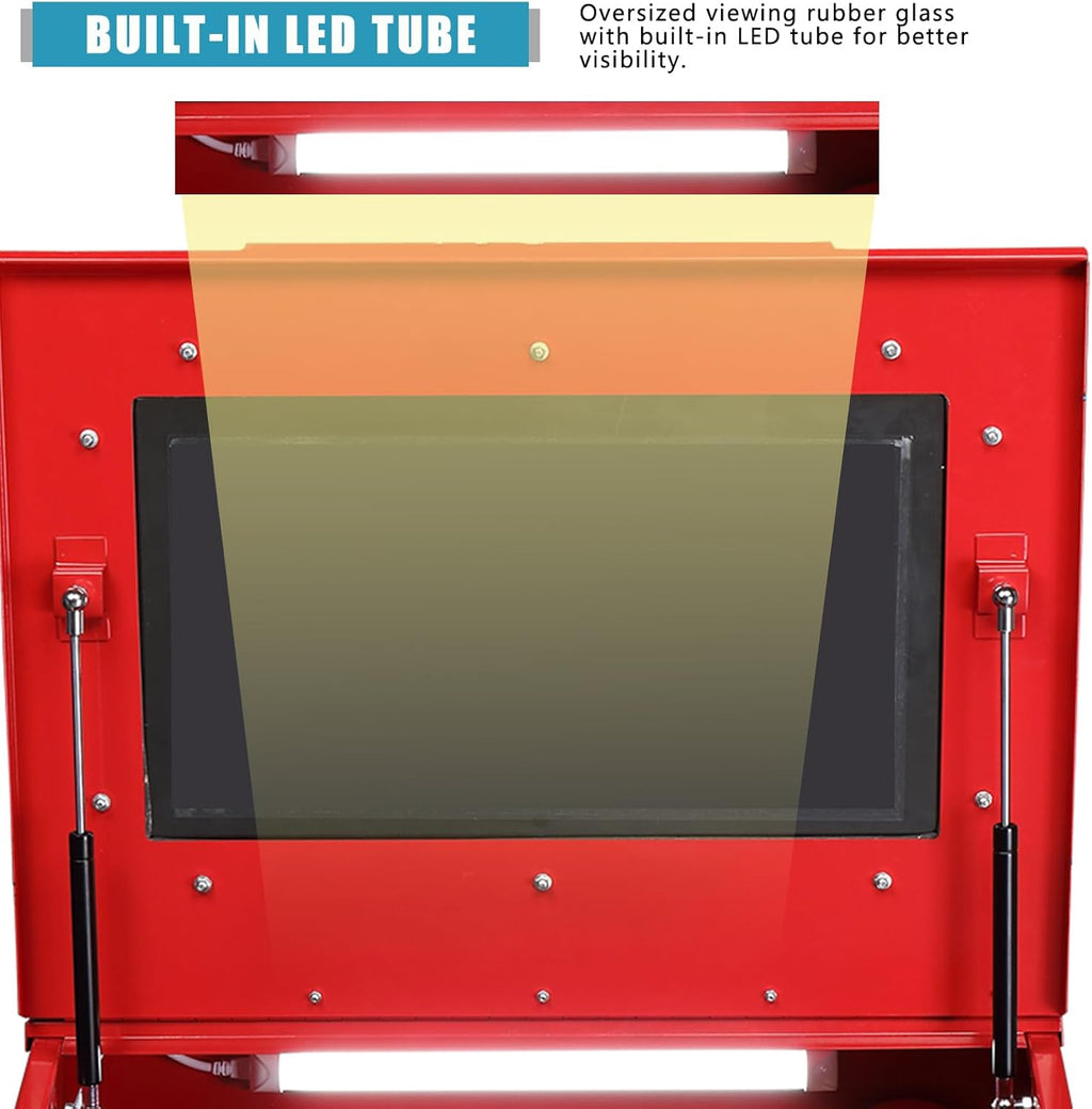 40 Gallon Bench Top Air Sandblasting Cabinet with Gun and 4 Nozzles U186374