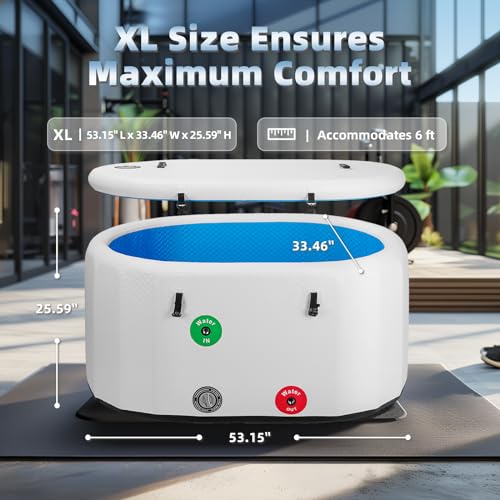 Cold Plunge Tub for Athletes, Portable Ice Bath for Home and Outdoor U91502