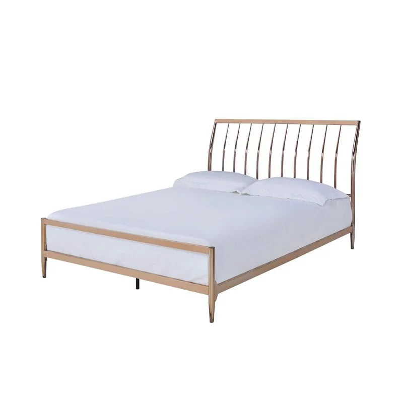 Contemporary Queen Metal Frame Sleigh Bed G992