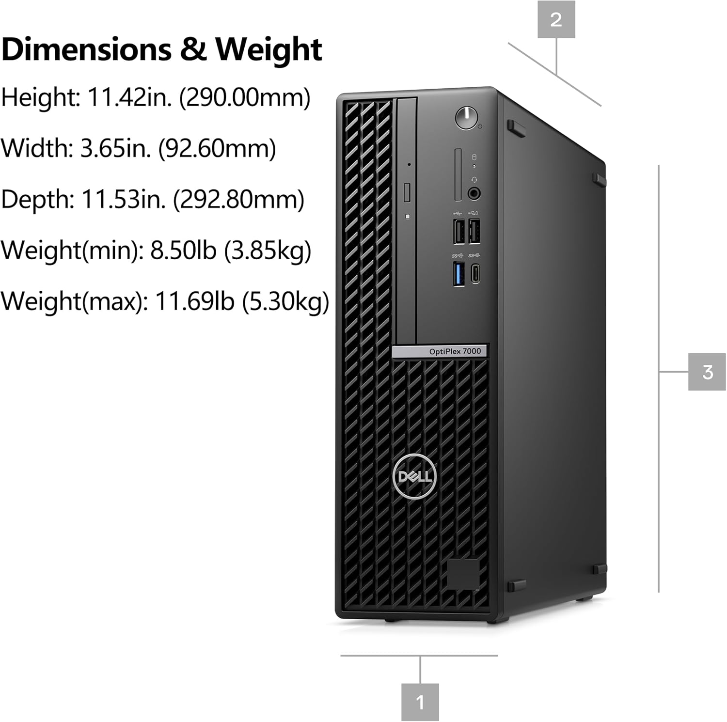 Small Form Factor Business Desktop Computer, 12th Gen Intel Core i7, 16GB RAM, 1TB SSD, Windows 11 Pro V511