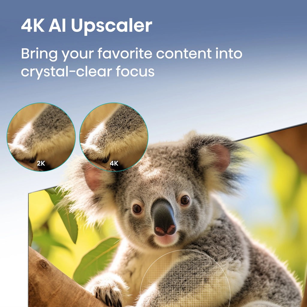 65-Inch 4K UHD Smart TV with AI Upscaler and Voice Remote Z96409