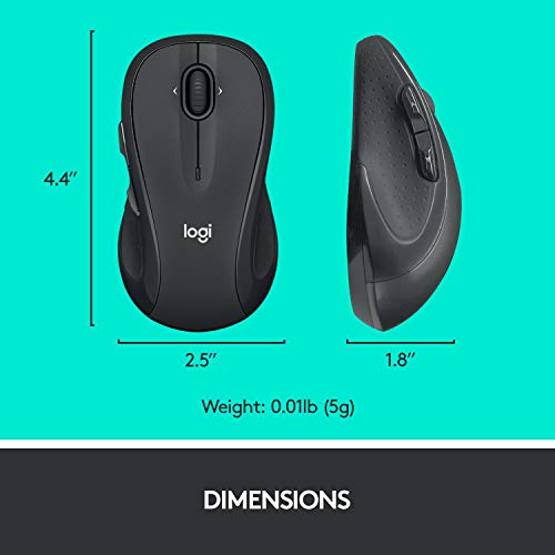 Wireless Mouse for Laptop and PC with USB Receiver, Programmable Buttons U78096