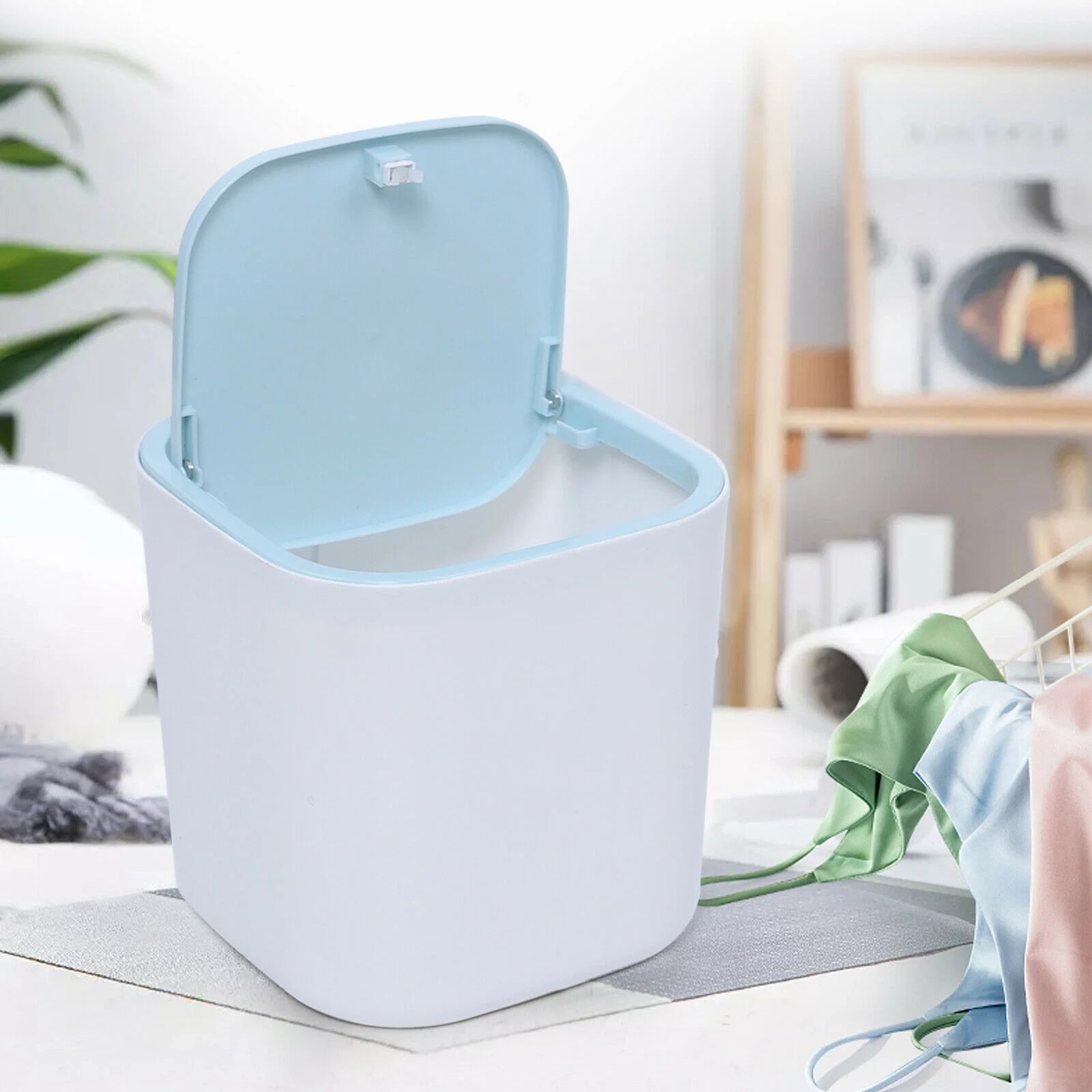 Miumaeov 3.8L Portable Washing Machine USB Mini Washer Compact Counter Top Washing Machine Rotary Laundry Machine for Camping Traveling RVs Dorms Small Space 6x6x6" Blue