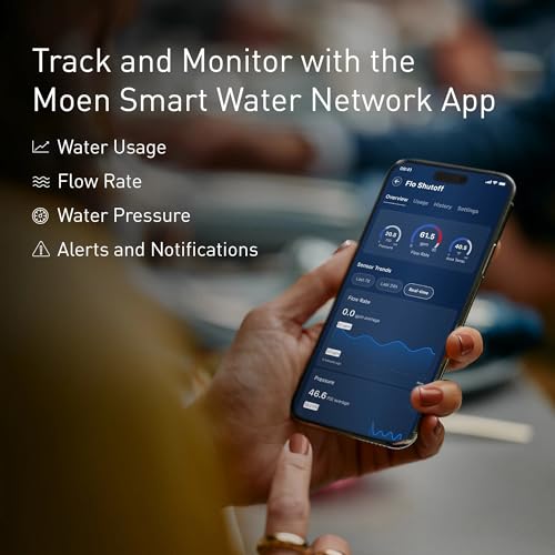 Smart Water Monitor and Automatic Shutoff Sensor for 1-Inch Pipe K9102