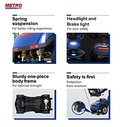 Folding Mobility Scooter for Seniors with Windshield and USB Charging S649040
