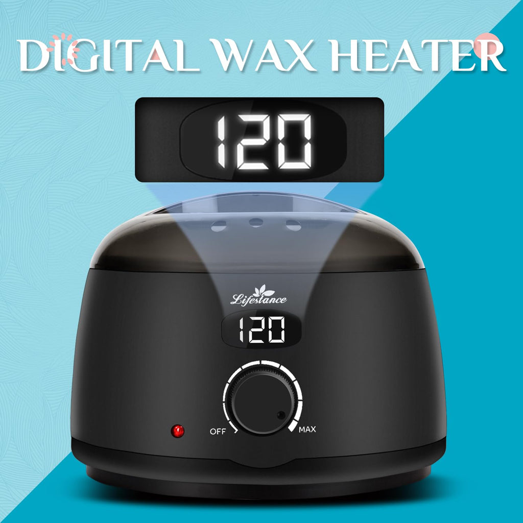 Wax Pot Warmer for Hair Removal, 500ml Digital Wax Heater with LCD F496
