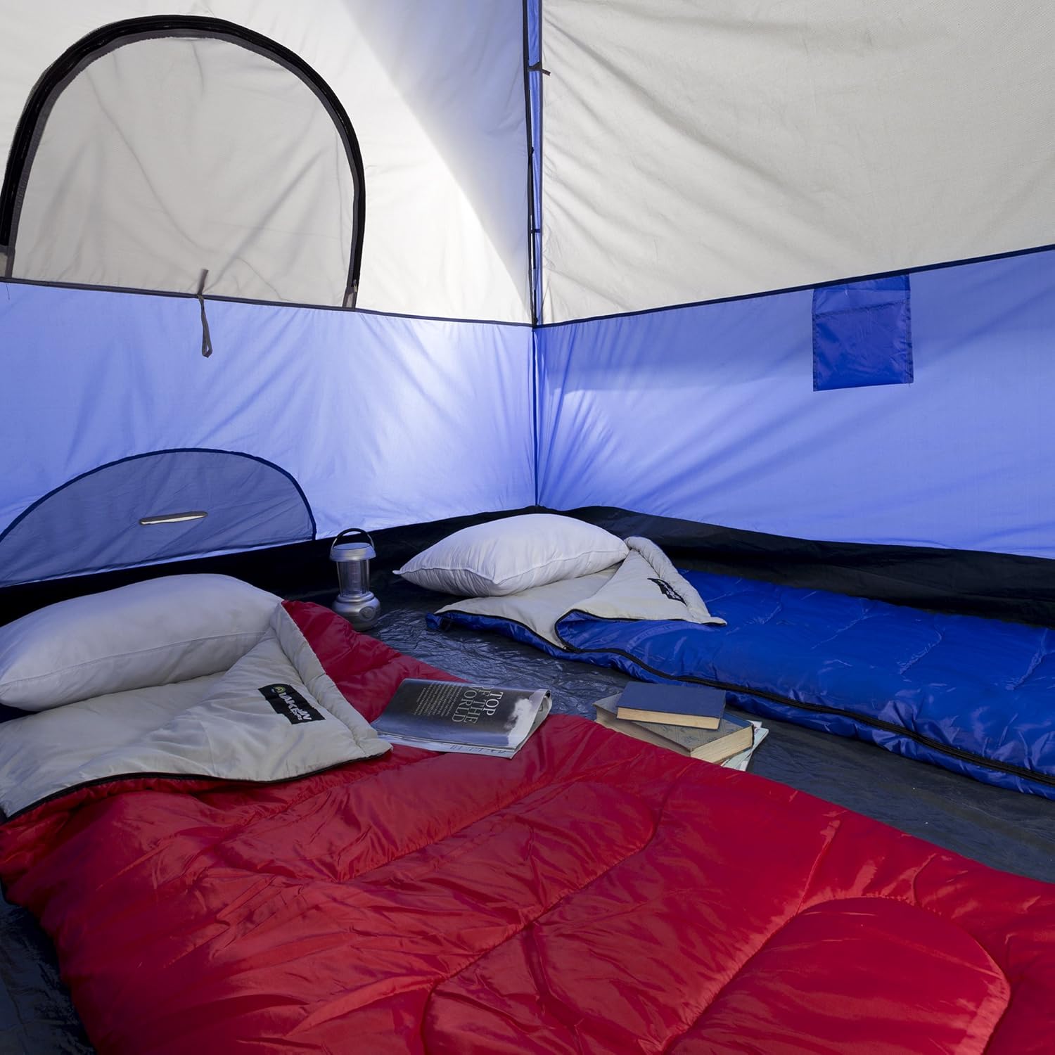 6 Person Water-Resistant Camping Tent with Removable Rain Fly F98415
