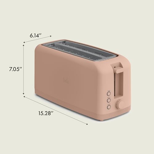 2 Slice Slim Toaster with 6 Shade Control, Reheat & Cancel, Removable Crumb Tray E366018