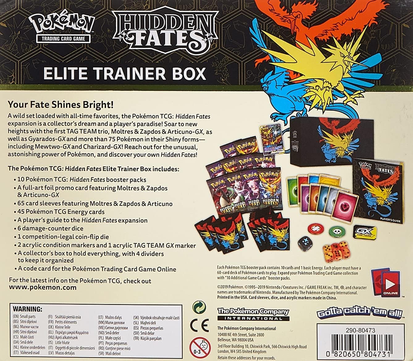 Elite Trainer Box for Trading Card Game O476375