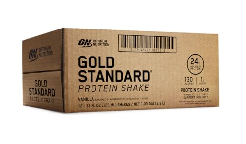 Protein Shake, 24g Protein, Ready to Drink, Gluten Free, Chocolate, 11 Fl Oz, 12 Count L7343