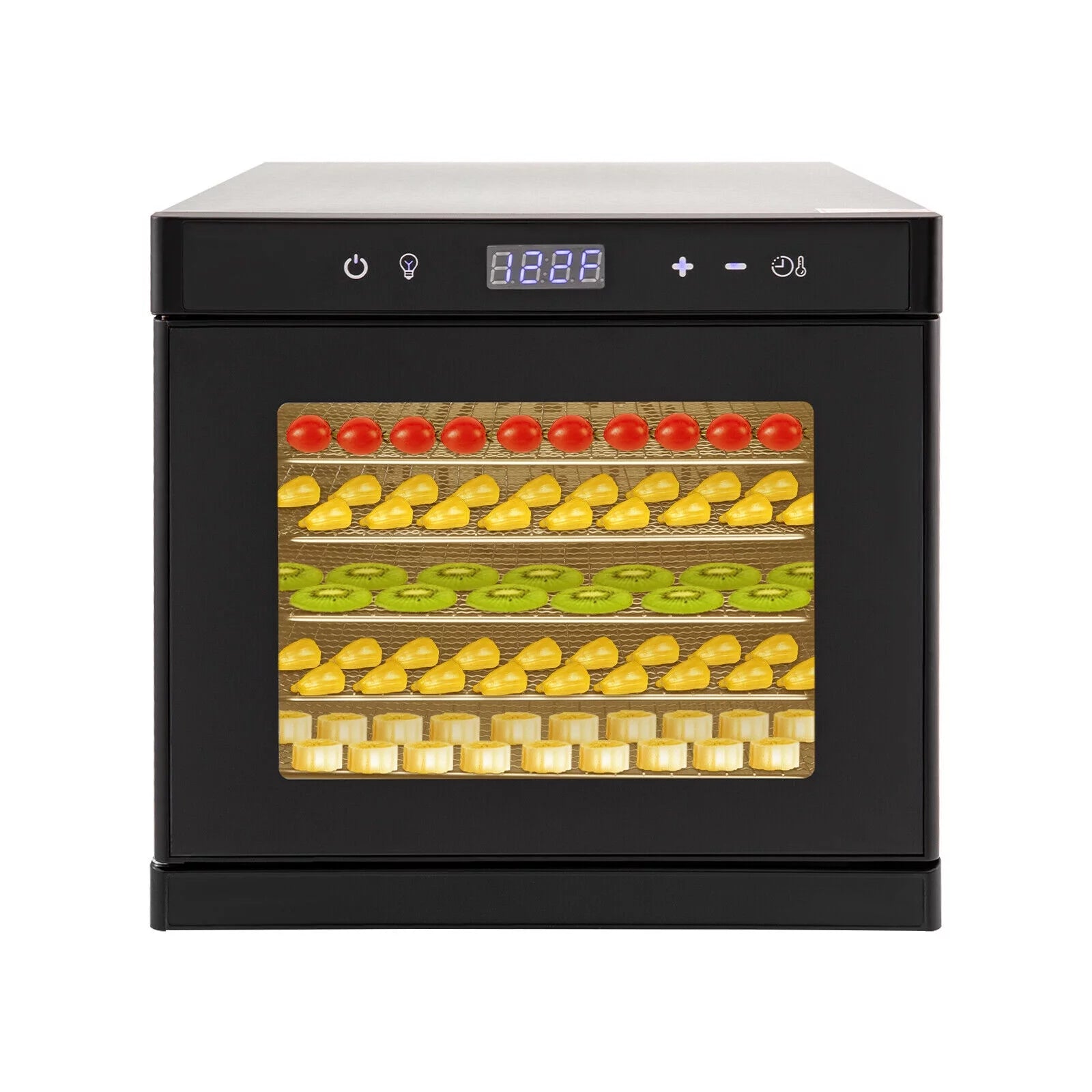 6/8 Trays Food Dry Dehydrator Stainless Steel Meat Fruit Vegetable Dryer Machine